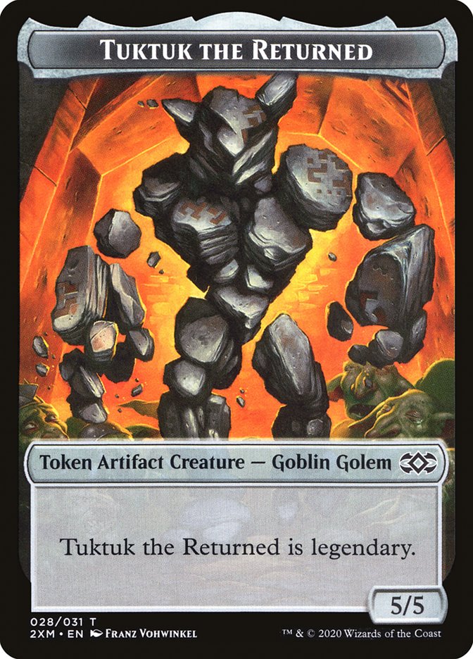 {T} Human Soldier // Tuktuk the Returned Double-sided Token [Double Masters Tokens][T2XM 005]