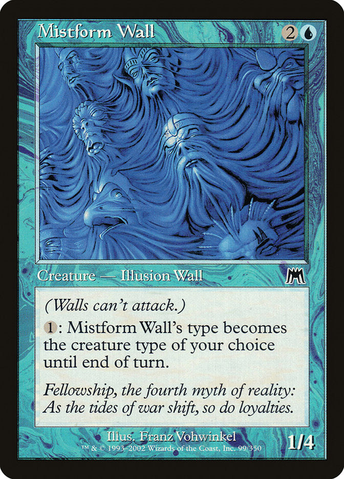 {C} Mistform Wall [Onslaught][ONS 099]