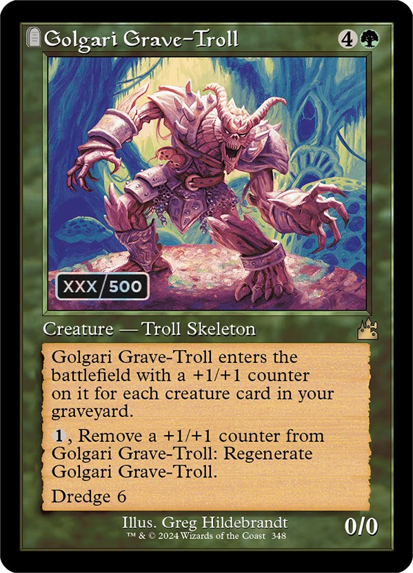 {R} Golgari Grave-Troll (Retro) (Serialized) [Ravnica Remastered][SR RVR 348]