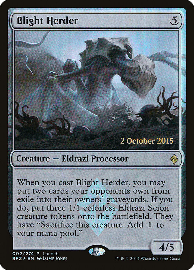 {R} Blight Herder (Launch) [Battle for Zendikar Promos][PA BFZ 002]