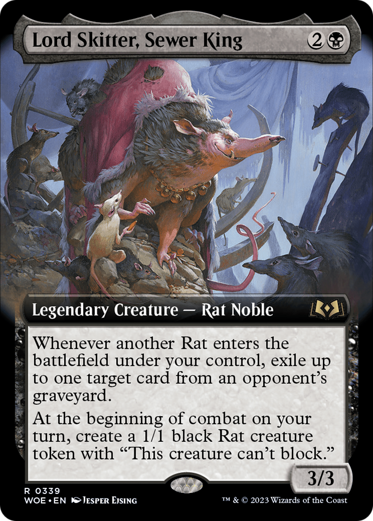 {@R} Lord Skitter, Sewer King (Extended Art) [Wilds of Eldraine][WOE 339]