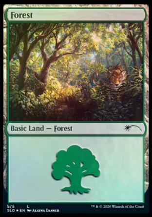 {B}[SLD 576] Forest (Cats) (576) [Secret Lair Drop Promos]