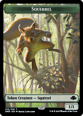 {T} Elephant // Squirrel Double-Sided Token [Dominaria Remastered Tokens][TDMR 9//13]