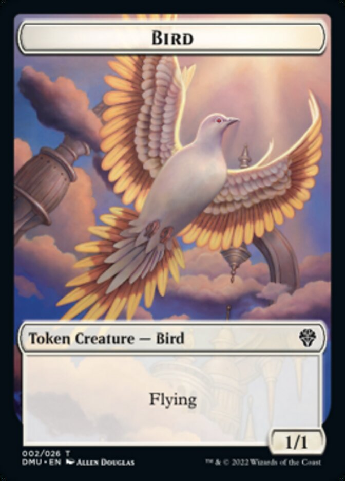 {T} Bird (002) // Stangg Twin Double-sided Token [Dominaria United Tokens][TDMU 002]