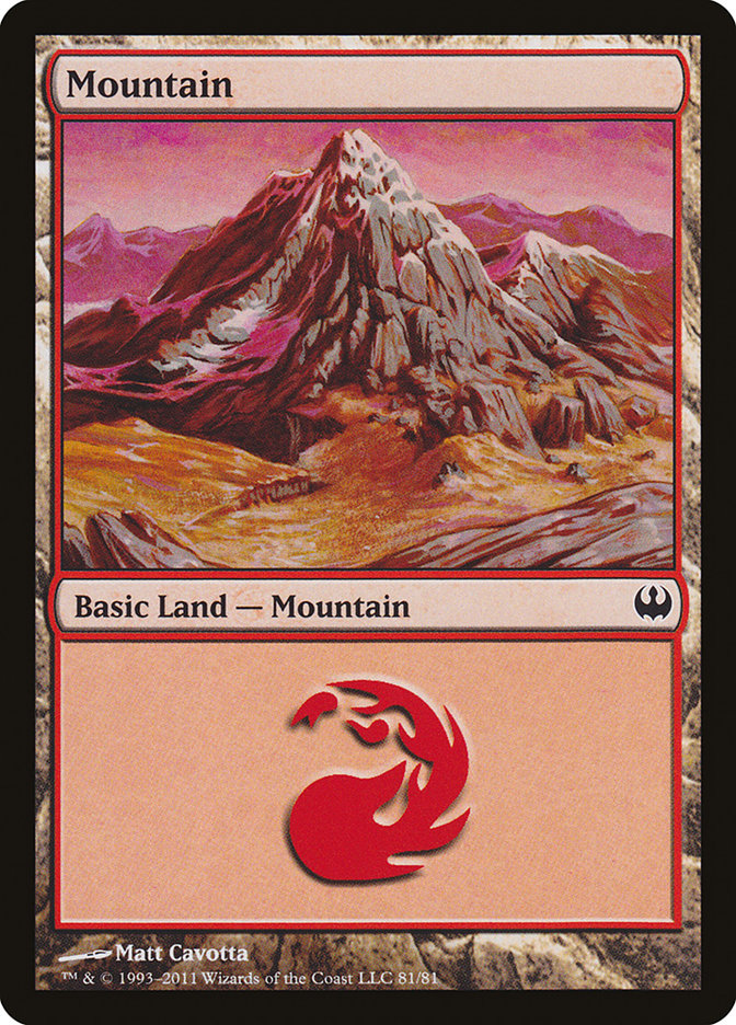 {B}[DDG 081] Mountain (81) [Duel Decks: Knights vs. Dragons]