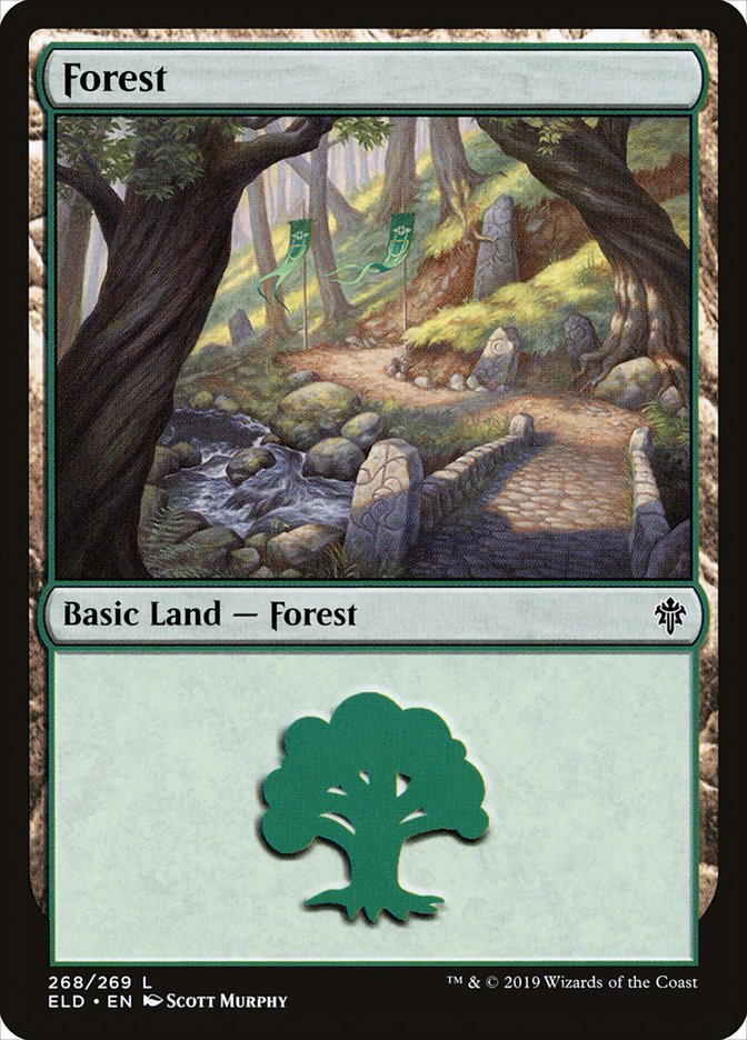 {B}[ELD 268] Forest (268) [Throne of Eldraine]