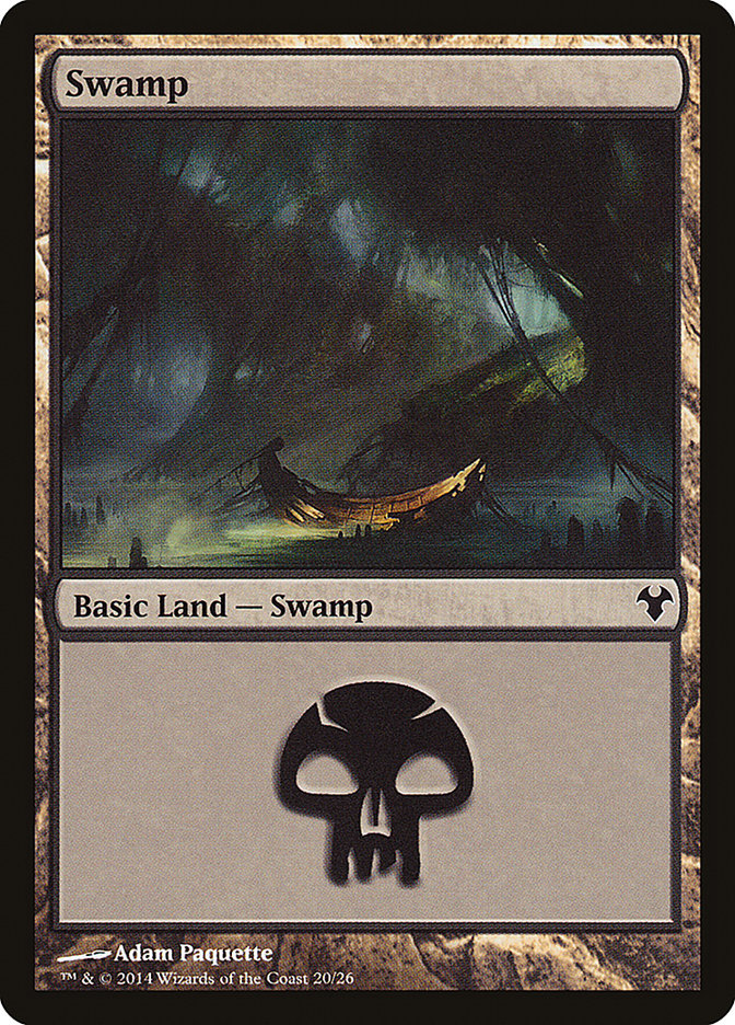 {B}[MD1 020] Swamp (20) [Modern Event Deck 2014]