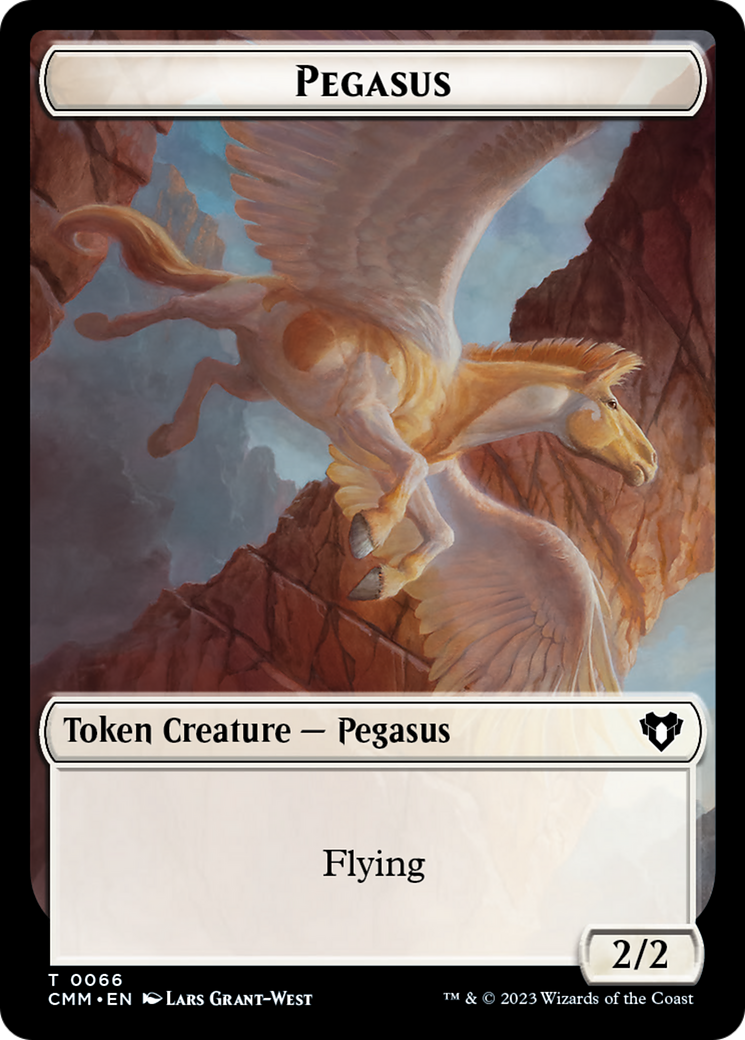 {T} Copy (54) // Pegasus Double-Sided Token [Commander Masters Tokens][TCMM 54//66]