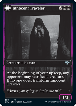 {@C} Innocent Traveler // Malicious Invader [Innistrad: Double Feature][DBL 388]