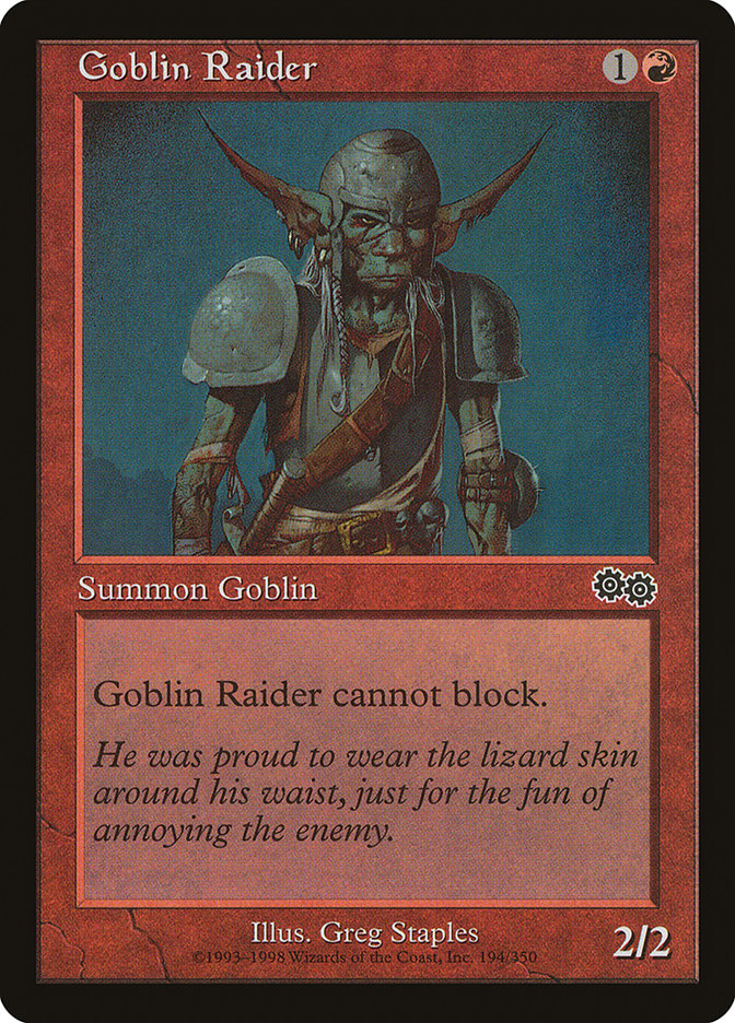 {C} Goblin Raider [Urza's Saga][USG 194]