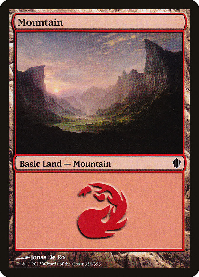 {B}[C13 350] Mountain (350) [Commander 2013]