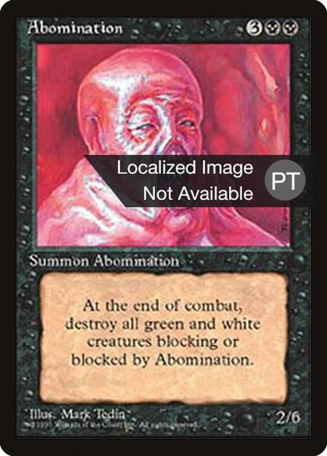 {F} Abomination [Fourth Edition (Foreign Black Border)][FBB 4ED 117]