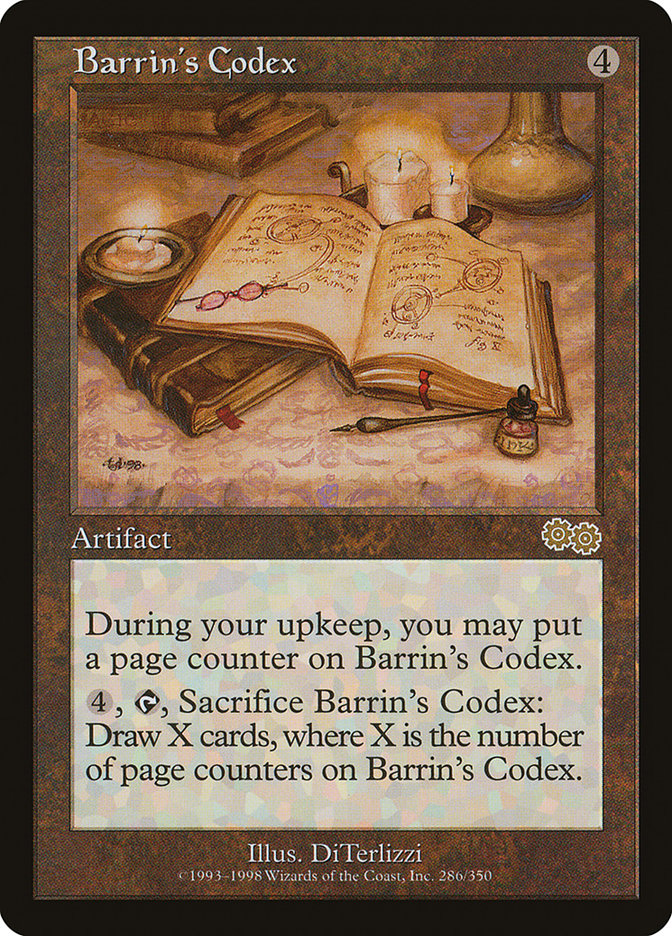 {R} Barrin's Codex [Urza's Saga][USG 286]