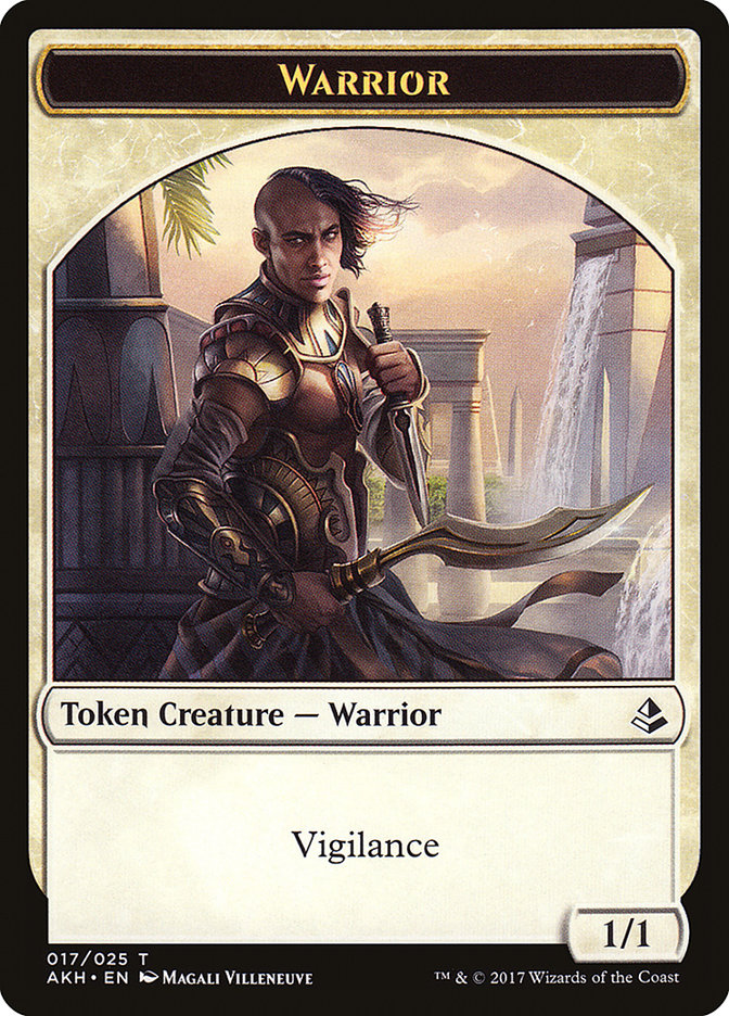 {T} Champion of Wits // Warrior Double-sided Token [Hour of Devastation Tokens][THOU 002]