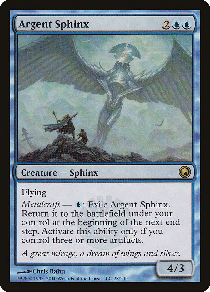 {R} Argent Sphinx [Scars of Mirrodin][SOM 028]