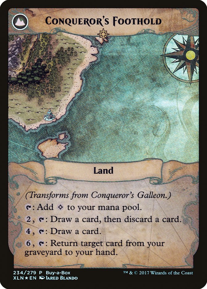{R} Conqueror's Galleon // Conqueror's Foothold (Buy-A-Box) [Ixalan Treasure Chest][PA PXTC 234]