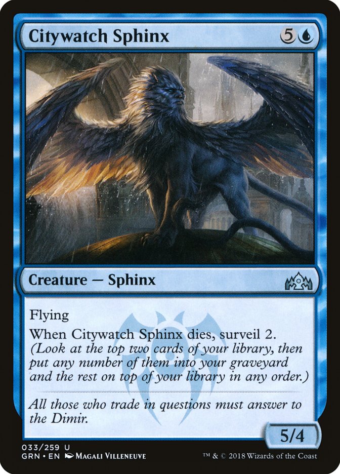 {C} Citywatch Sphinx [Guilds of Ravnica][GRN 033]
