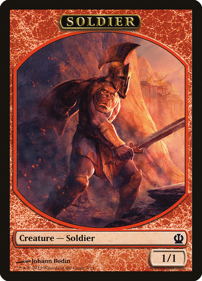 {T} Soldier Token (7/11) [Theros Tokens][TTHS 007]
