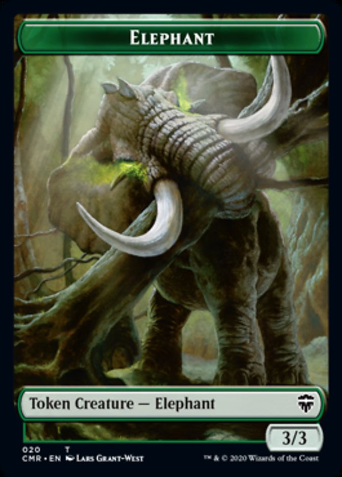 {T} Elephant // Soldier Token [Commander Legends Tokens][TCMR 020]
