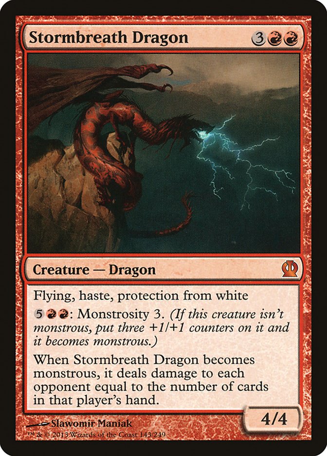 {R} Stormbreath Dragon [Theros][THS 143]