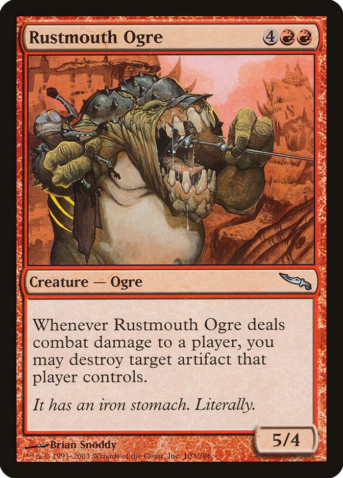 {C} Rustmouth Ogre [Mirrodin][MRD 103]
