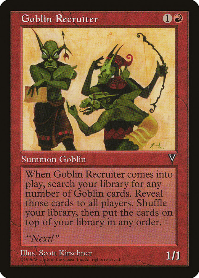 {C} Goblin Recruiter [Visions][VIS 080]