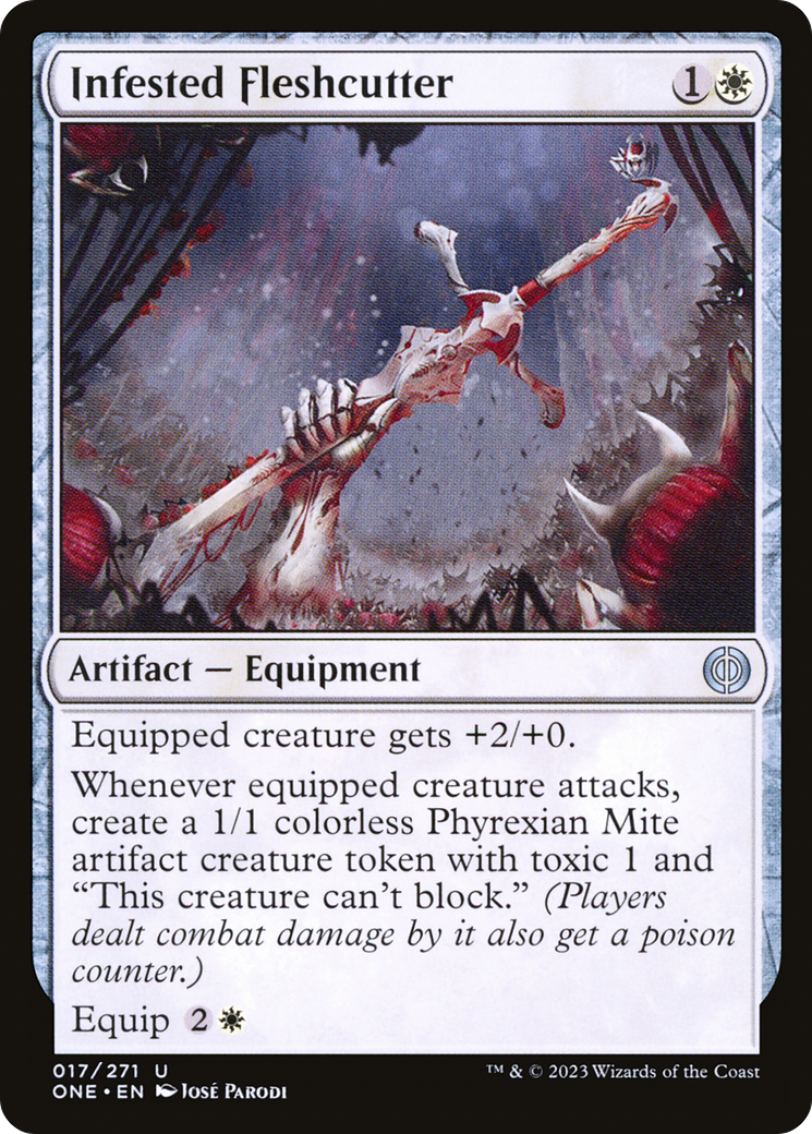 {@C} Infested Fleshcutter [Phyrexia: All Will Be One][ONE 017]