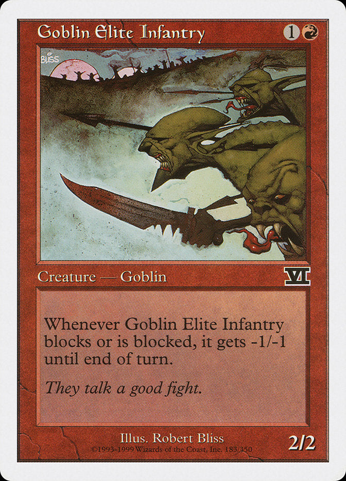 {C} Goblin Elite Infantry [Classic Sixth Edition][6ED 183]