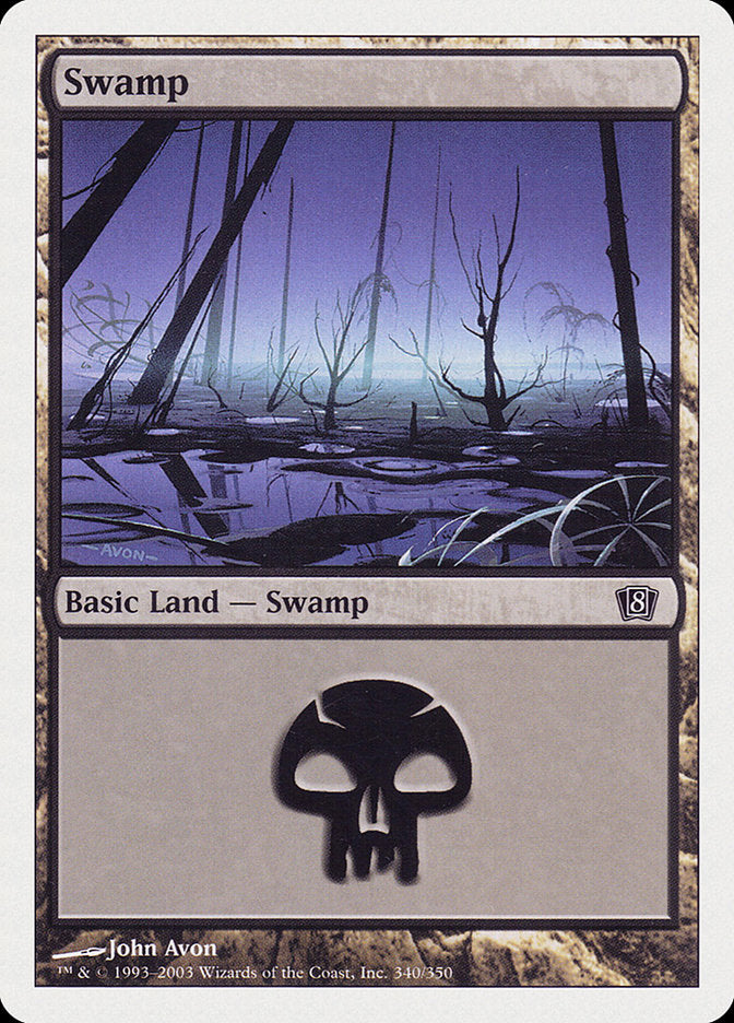 {B}[8ED 340] Swamp (340) [Eighth Edition]