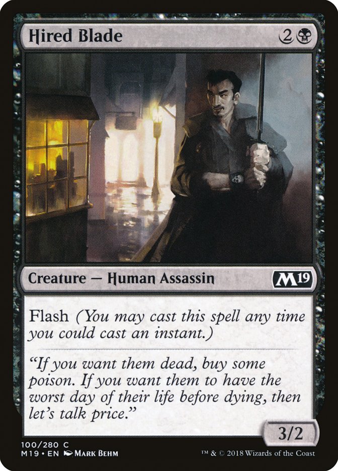 {C} Hired Blade [Core Set 2019][M19 100]