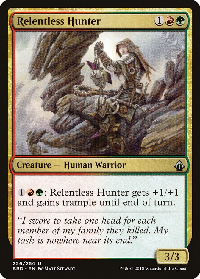 {C} Relentless Hunter [Battlebond][BBD 226]