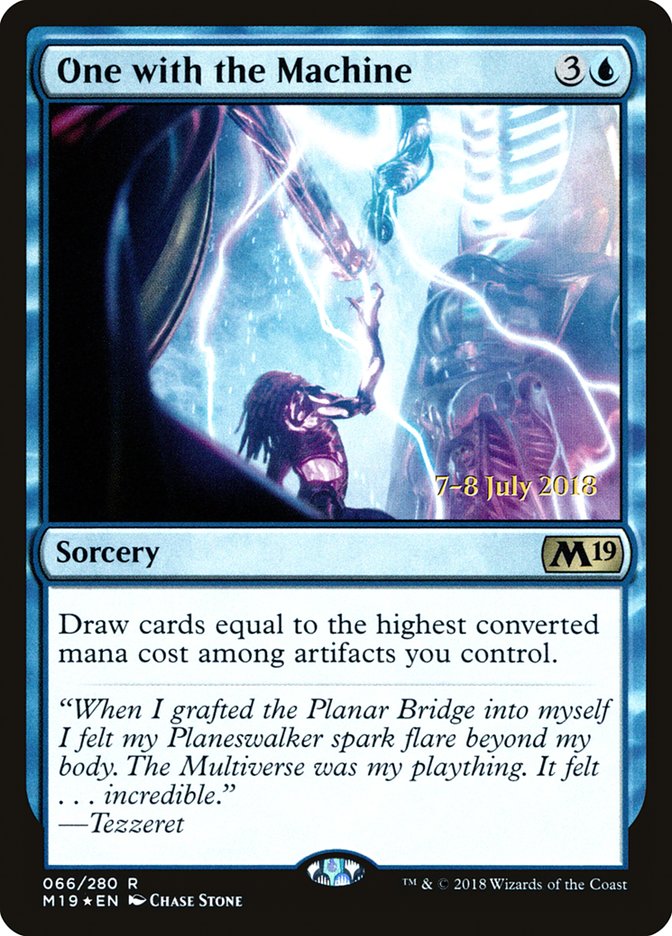 {R} One with the Machine [Core Set 2019 Prerelease Promos][PR M19 066]