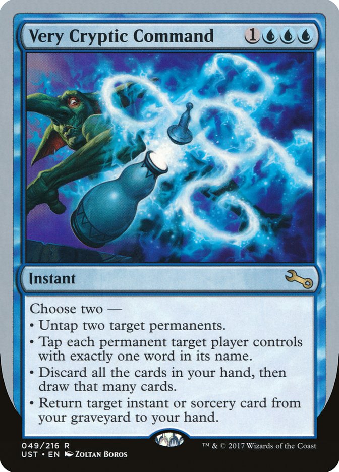 {R} Very Cryptic Command (Untap) [Unstable][UST 49B]