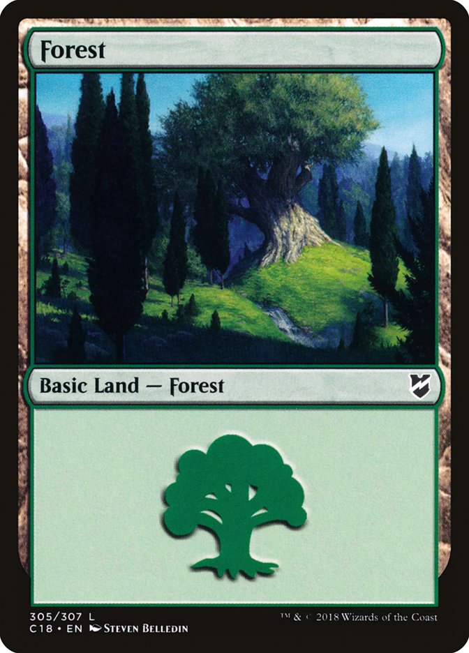 {B}[C18 305] Forest (305) [Commander 2018]