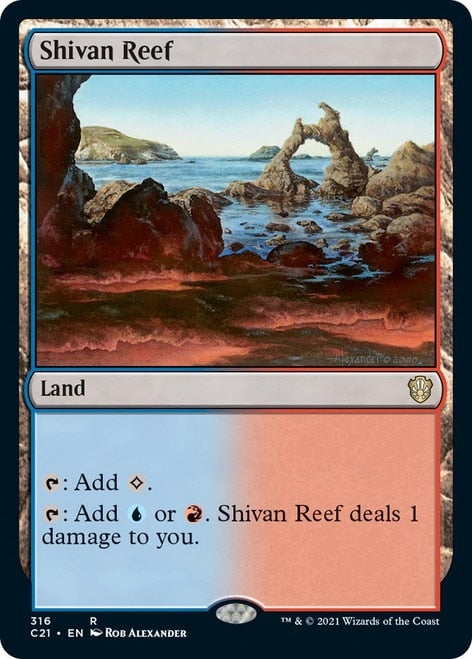 {R} Shivan Reef [Commander 2021][C21 316]