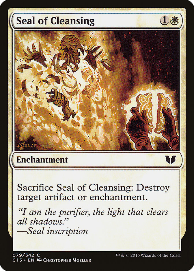 {C} Seal of Cleansing [Commander 2015][C15 079]