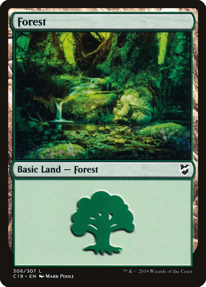 {B}[C18 306] Forest (306) [Commander 2018]