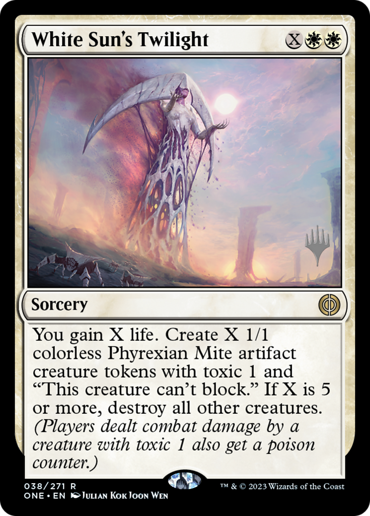 {@R} White Sun's Twilight (Promo Pack) [Phyrexia: All Will Be One Promos][PP ONE 038]