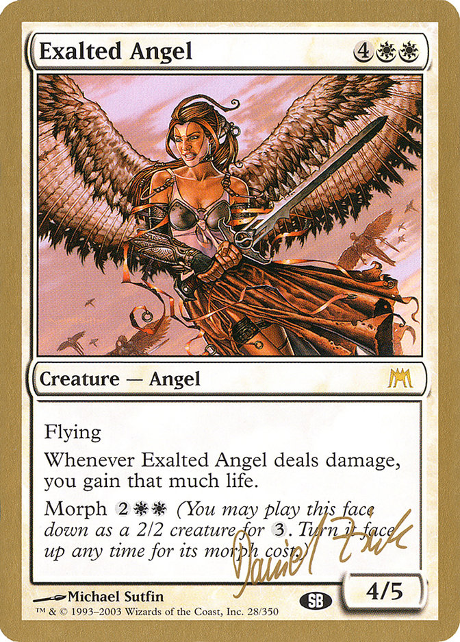 {R} Exalted Angel (Daniel Zink) (SB) [World Championship Decks 2003][GB WC03 DZ28SB]