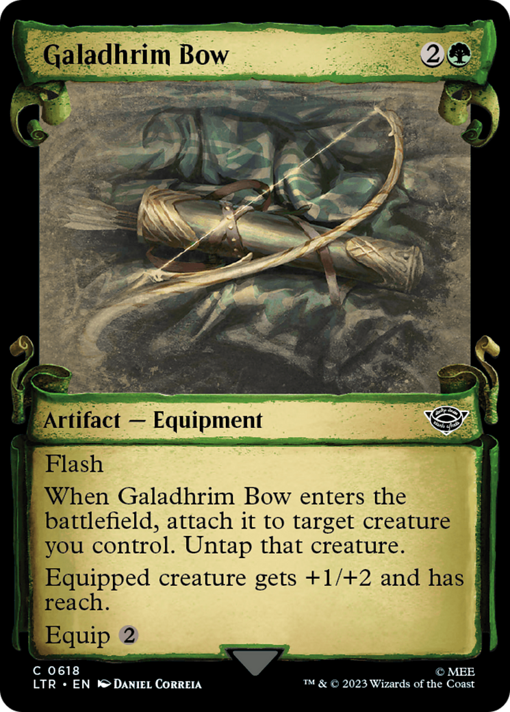 {C} Galadhrim Bow [The Lord of the Rings: Tales of Middle-Earth Showcase Scrolls][LTR 618]