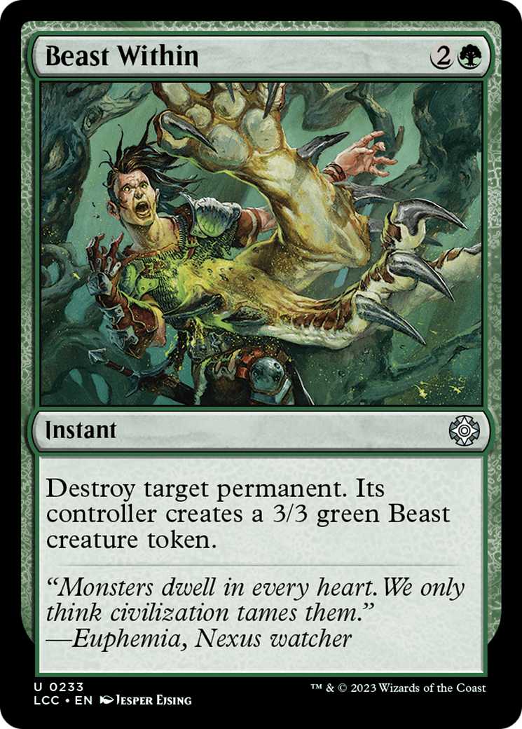 {@@LCC-C} Beast Within [The Lost Caverns of Ixalan Commander][LCC 233]