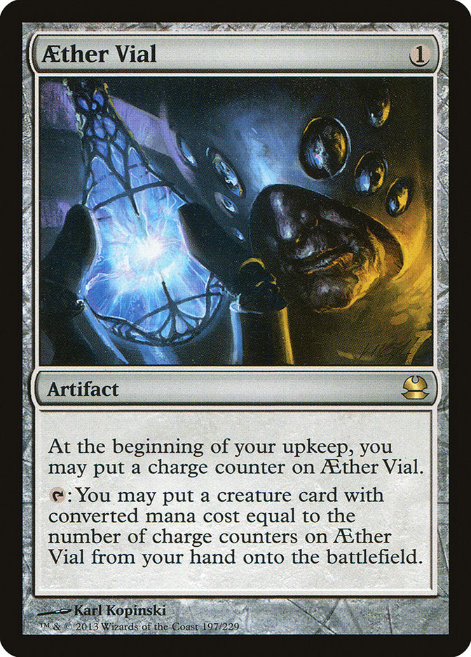 {R} Aether Vial [Modern Masters][MMA 197]