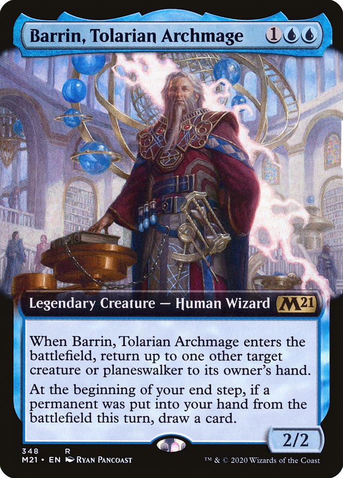 {R} Barrin, Tolarian Archmage (Extended Art) [Core Set 2021][M21 348]
