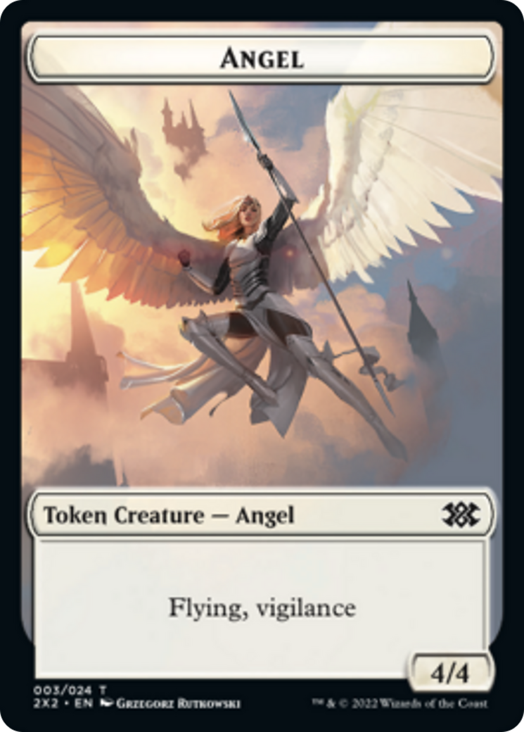 {T} Bear // Angel Double-sided Token [Double Masters 2022 Tokens][T2X2 14//3]