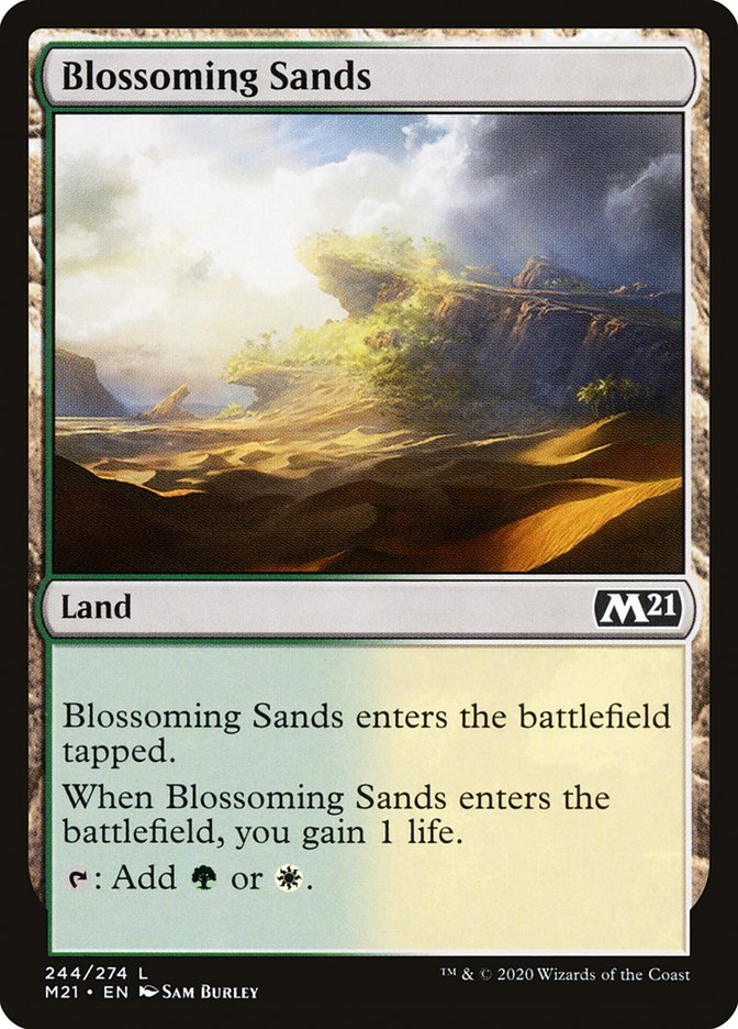 {C} Blossoming Sands [Core Set 2021][M21 244]