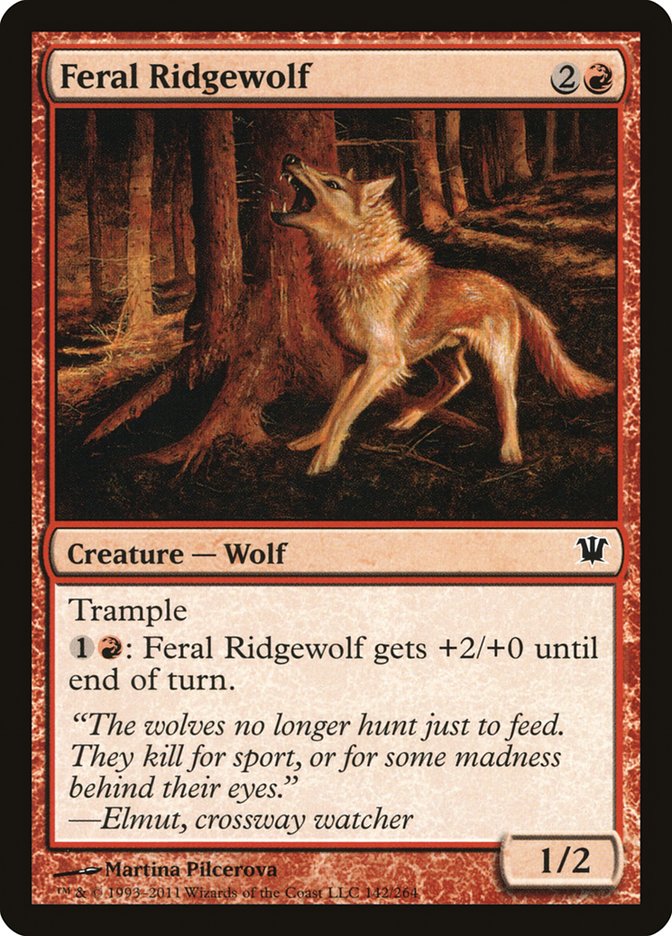 {C} Feral Ridgewolf [Innistrad][ISD 142]