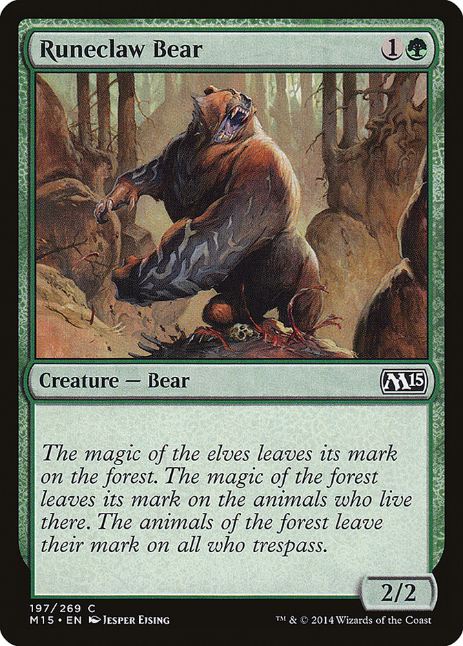 {C} Runeclaw Bear [Magic 2015][M15 197]