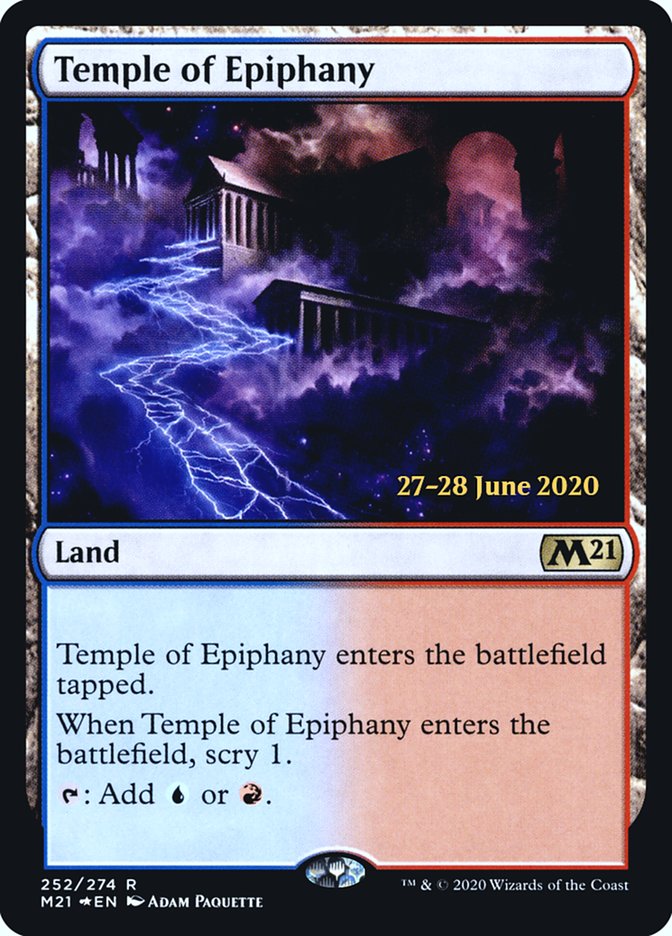 {R} Temple of Epiphany [Core Set 2021 Prerelease Promos][PR M21 252]