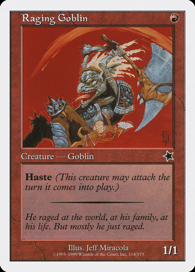 {C} Raging Goblin [Starter 1999][S99 114]