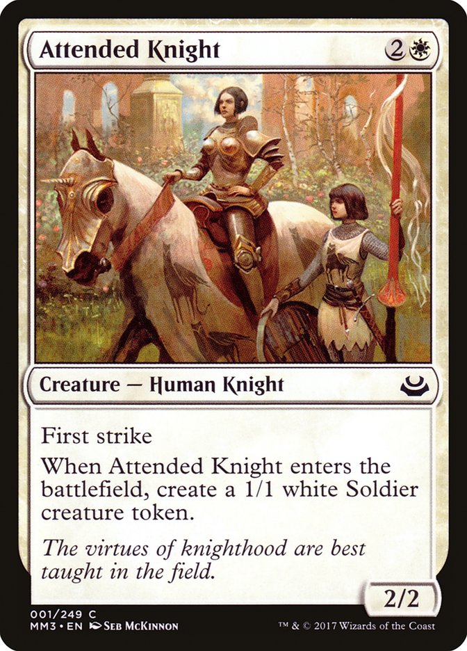 {C} Attended Knight [Modern Masters 2017][MM3 001]